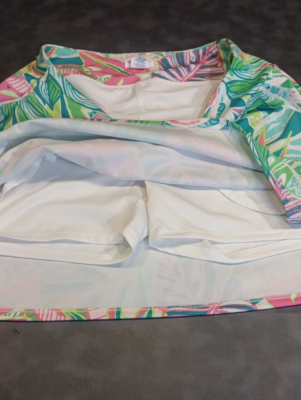 Sigrid Olsen Golf & Tennis 2-Pc Set Paloma Tropical Pink Green [Medium] EUC - Picture 12 of 14